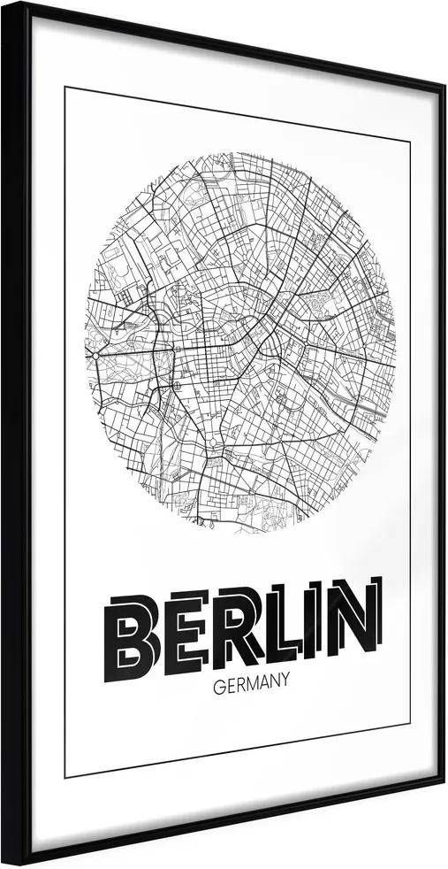 Plagát mapa mesta - City Map: Berlin