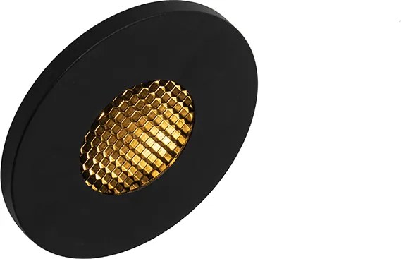 Moderné zapustené bodové svetlo čierne IP54 - Shed Honey