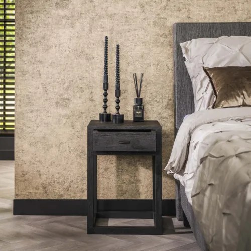 Nočný stolík 28-15 Square Drevo Mango - Komfort-nábytok