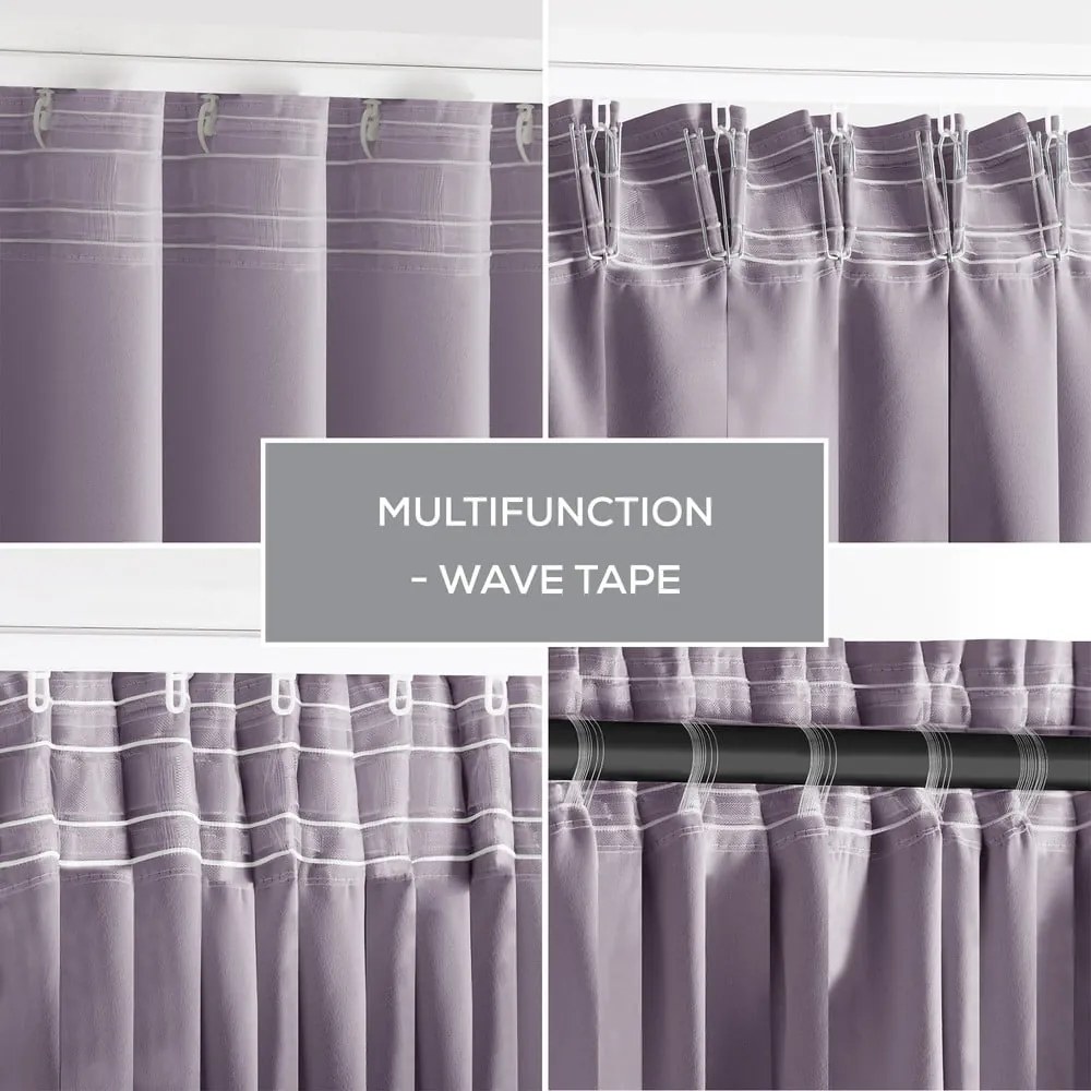 Zatemňovací termo záves staroružový 140x270 cm Pleat – Restilo