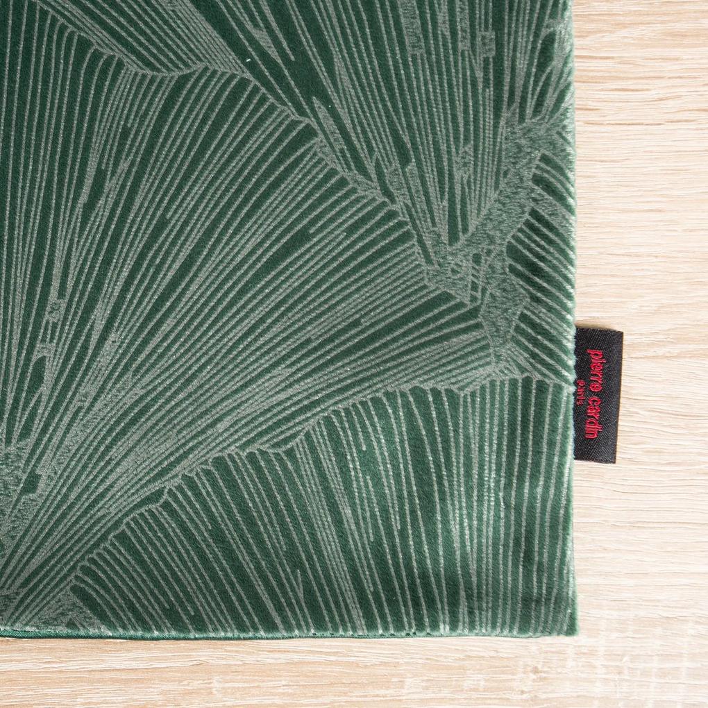 Zamatový obrus 40 x 140 cm zelená