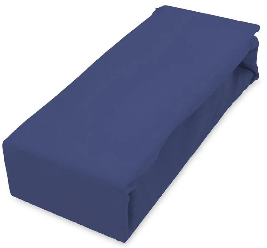 Plachta jersey s gumičkou 90x200 granátová
