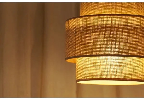 Brilagi - Luster na lanku SPACE YUTE 1xE27/15W/230V pr. 25 cm béžová/biela