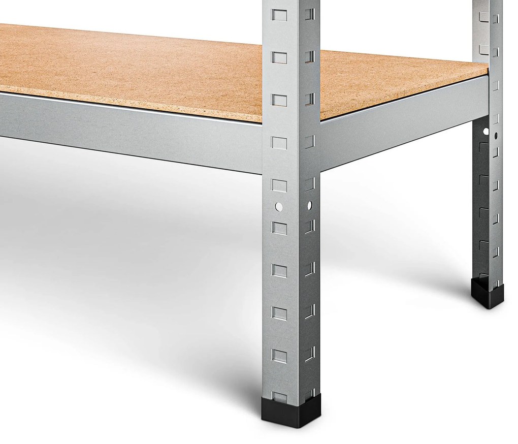 Marbo Kovový Regál Série PRIMO 180x80x30 5 políc Nosnosť 500 KG- Pozinkovaný