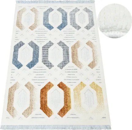 Koberec BROADWAY C0779 biely / sivý / krémový