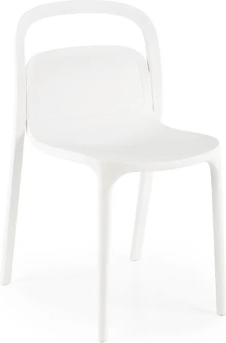 Záhradná plastová stolička MINDY biela