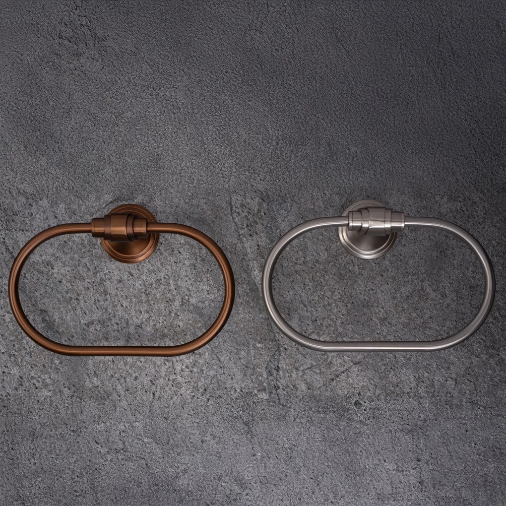 Rea Aristo, prsteňový kúpeľňový vešiak 16101, zlatá matná, REA-98504