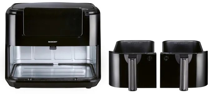 SILVERCREST® KITCHEN TOOLS Dvojzónová teplovzdušná fritéza SHLFDD 2400 A1 (100368795)