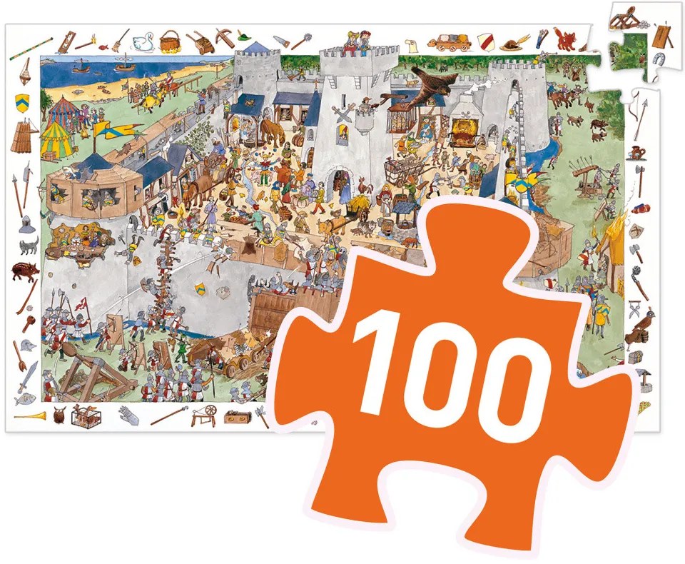 Puzzle - Opevnený hrad - 100 ks