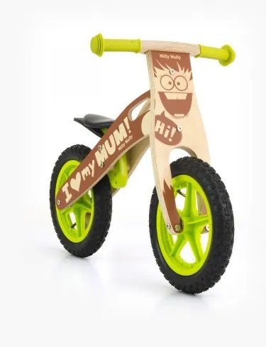 Milly Mally Detské drevené cykloodrážadlo Milly Mally King Boy 12