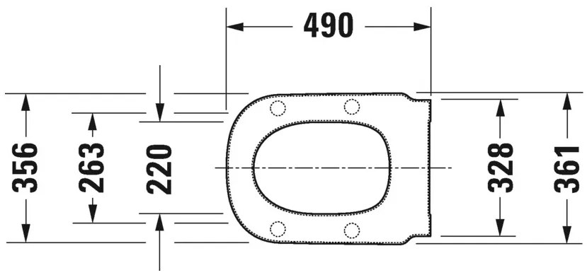 Duravit D-Code - WC sedátko so sklápacou automatikou, 485x346 mm, biela 0060390000
