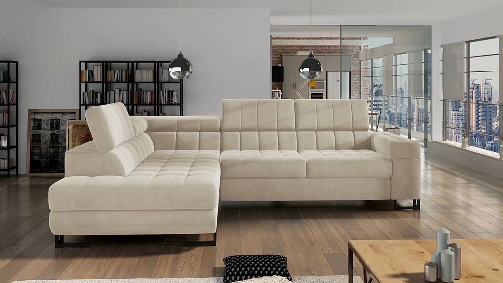 Rohová sedačka Wales, Dostupné poťahy: Nazar 225.02, Strana: ľavá