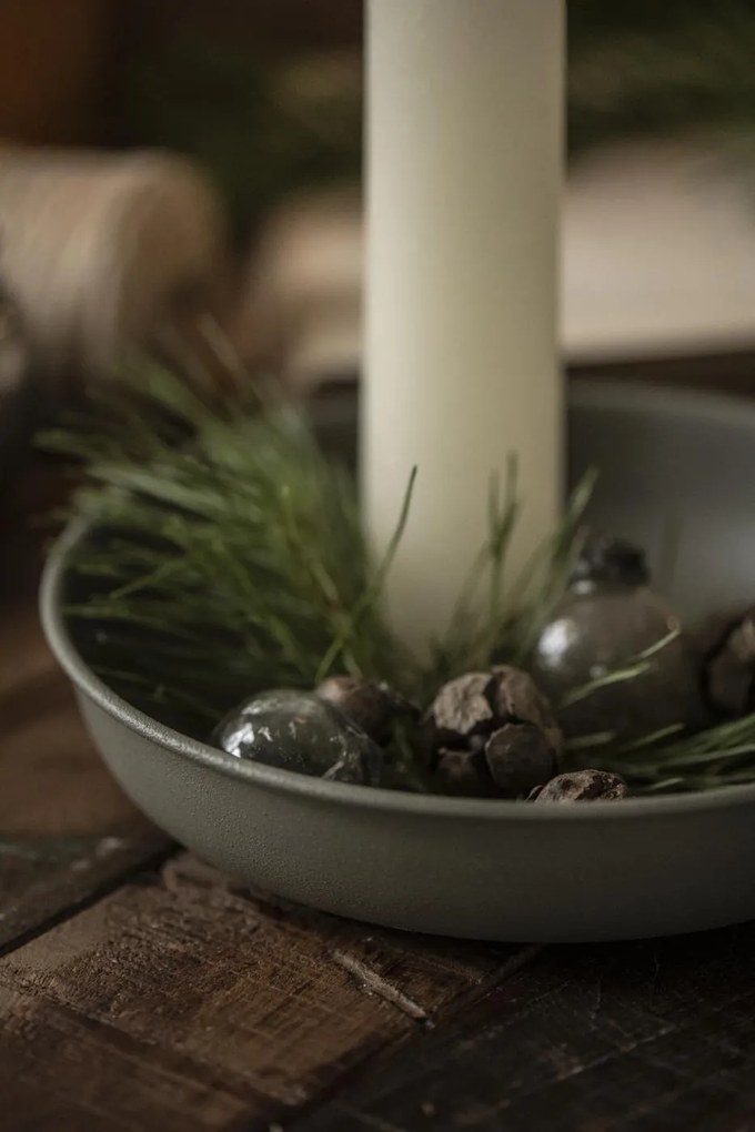 IB Laursen Zelená kovová miska NON FOOD, priemer 19 cm