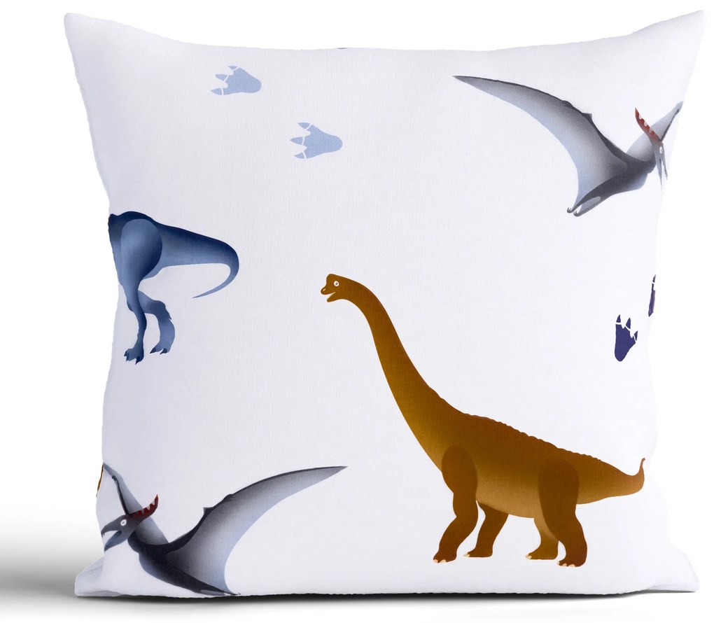 Bavlnená obliečka na vankúš Renforcé 40 × 40 cm - Dinosaury