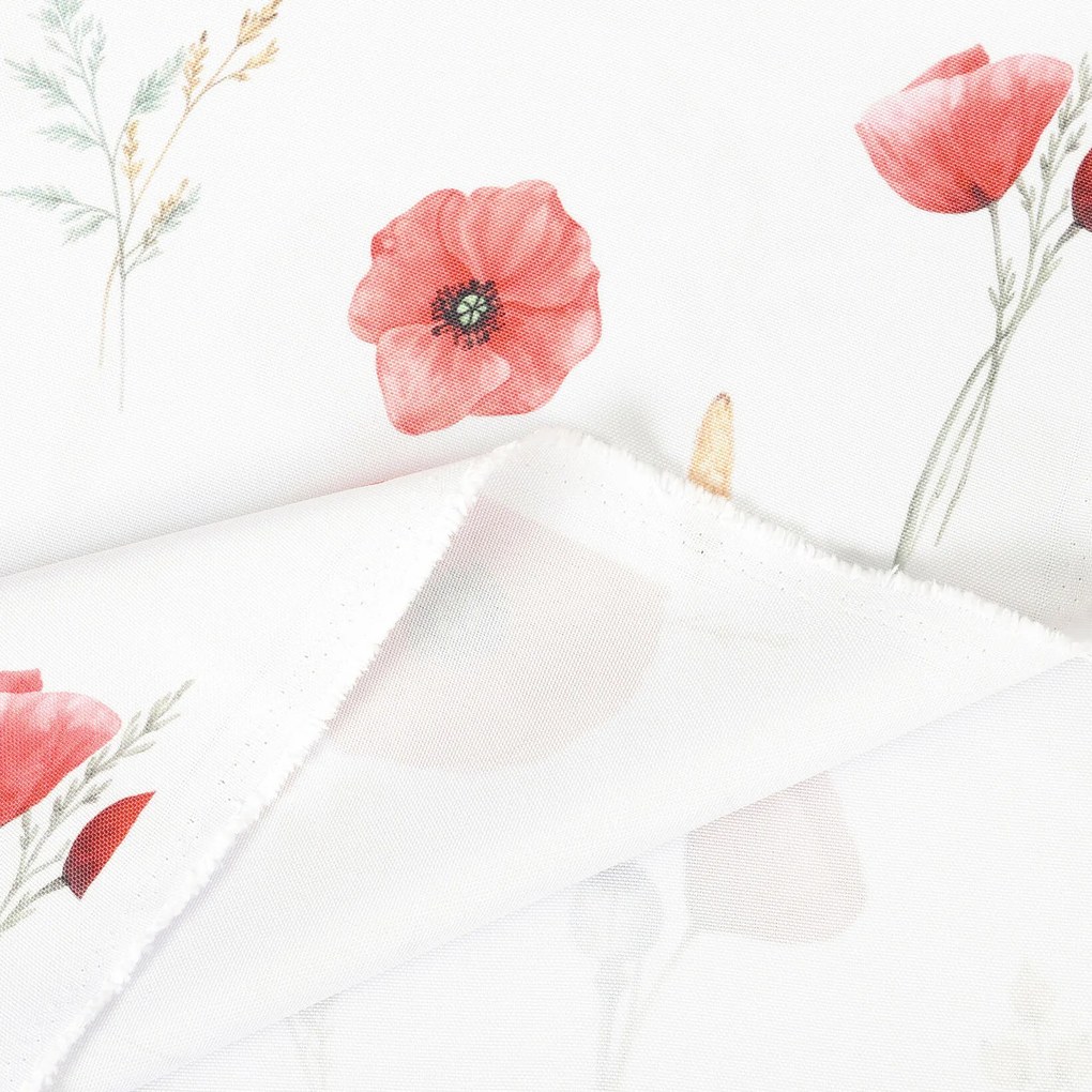 Goldea teflónová látka na obrusy - vlčie maky 160 cm