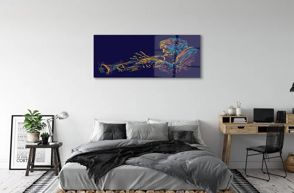 Obraz plexi Trumpet muž 120x60 cm