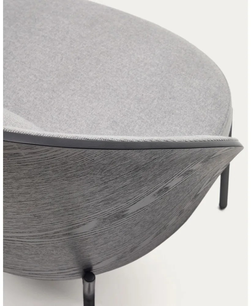 Čierno-sivé kreslo Eamy – Kave Home