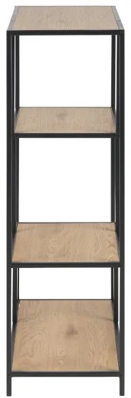 Knižnica SARON dub/čierna