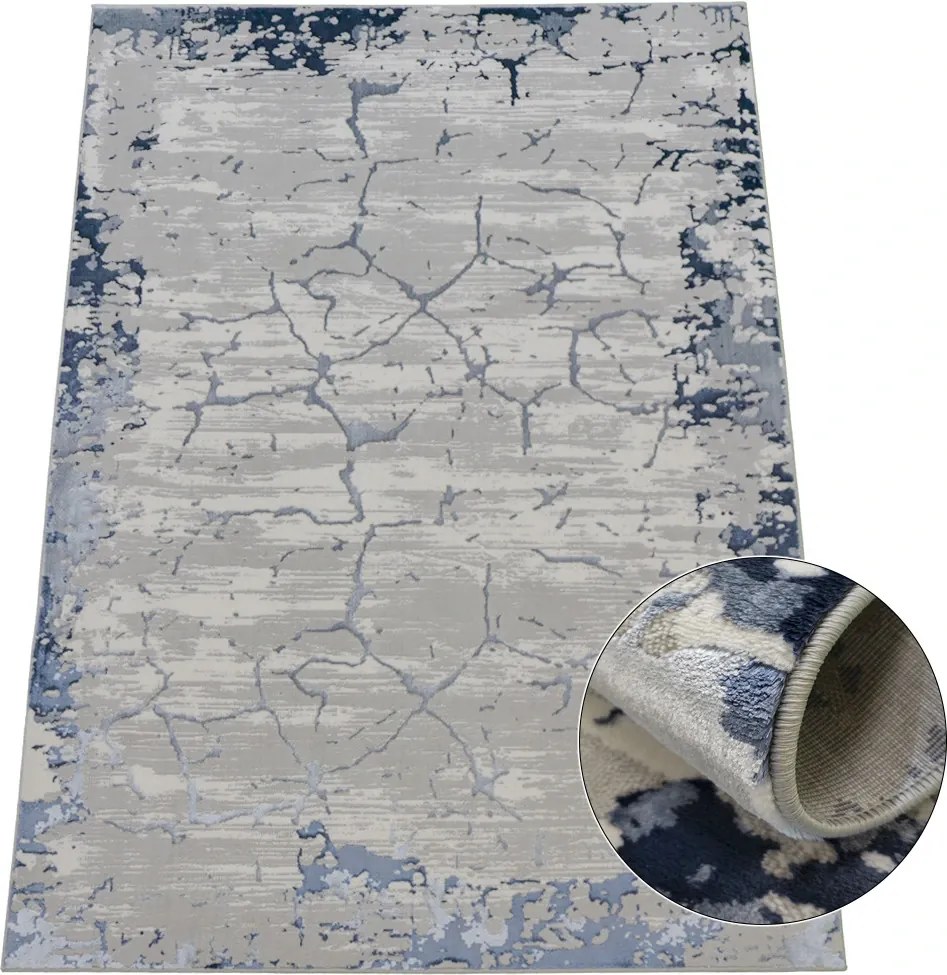 Koberec Allianz 6308 NAVY – námornícky modrý obdĺžnikový Rozmer: 80x150 cm