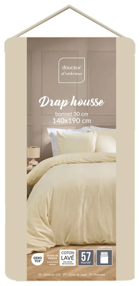 Slonovinová plachta 140x190 cm Linella – douceur d'intérieur