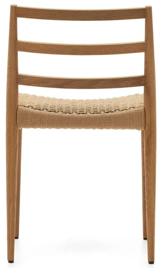 Jedálenská stolička z dubového dreva v prírodnej farbe v súprave 2 ks Analy – Kave Home