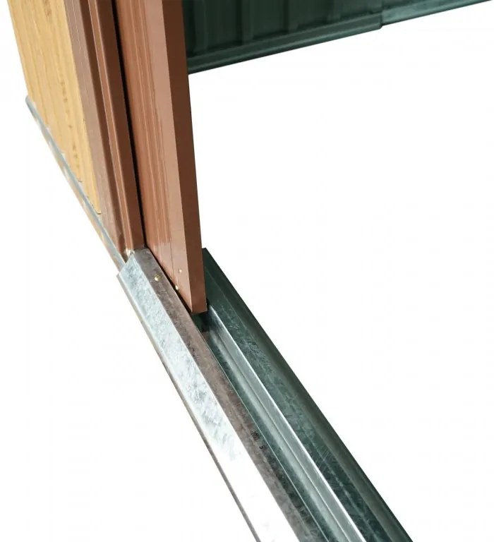 Záhradný domček BestBerg ZDB-4D / 4,1 m² / 236 x 174 x 206 cm / červené drevo / hnedá