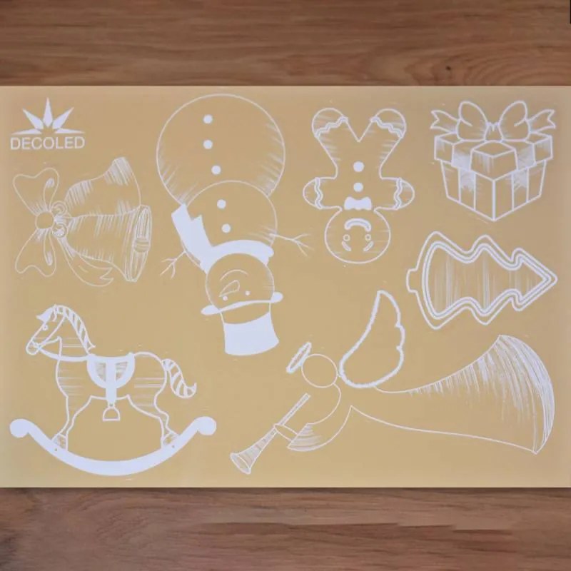 DECOLED Dekoratívna nálepka na okno A3 symboly