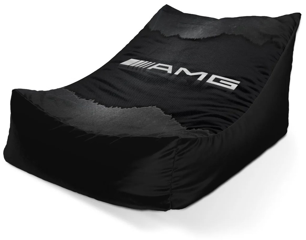 Sablio Sedací vak Lounge AMG čierna - 80 x 95 x 50 cm