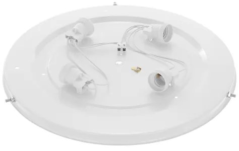 Stropné svietidlo CLEO 4xE27/24W/230V pr. 47,5 cm borovica