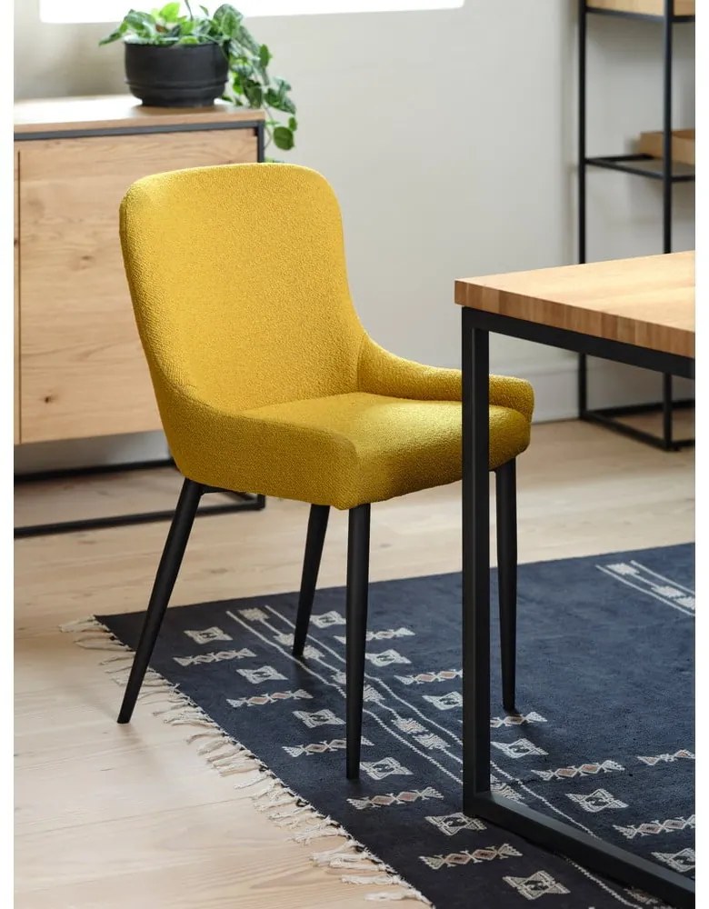 Žltá jedálenská stolička Ontario – Unique Furniture
