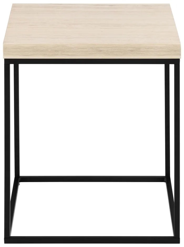 Odkladací stolík s doskou v dekore mramoru 40x40 cm Barossa – Actona