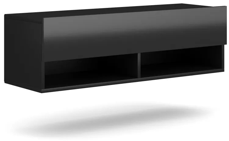 Závěsný TV stolek Derby 100 cm černý