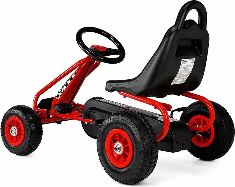 LEAN Toys Šliapací gokart G201, červený