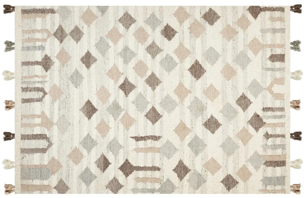 Vlnený kelímový koberec 160 x 230 cm viacfarebný KAGHTSRASHEN Beliani