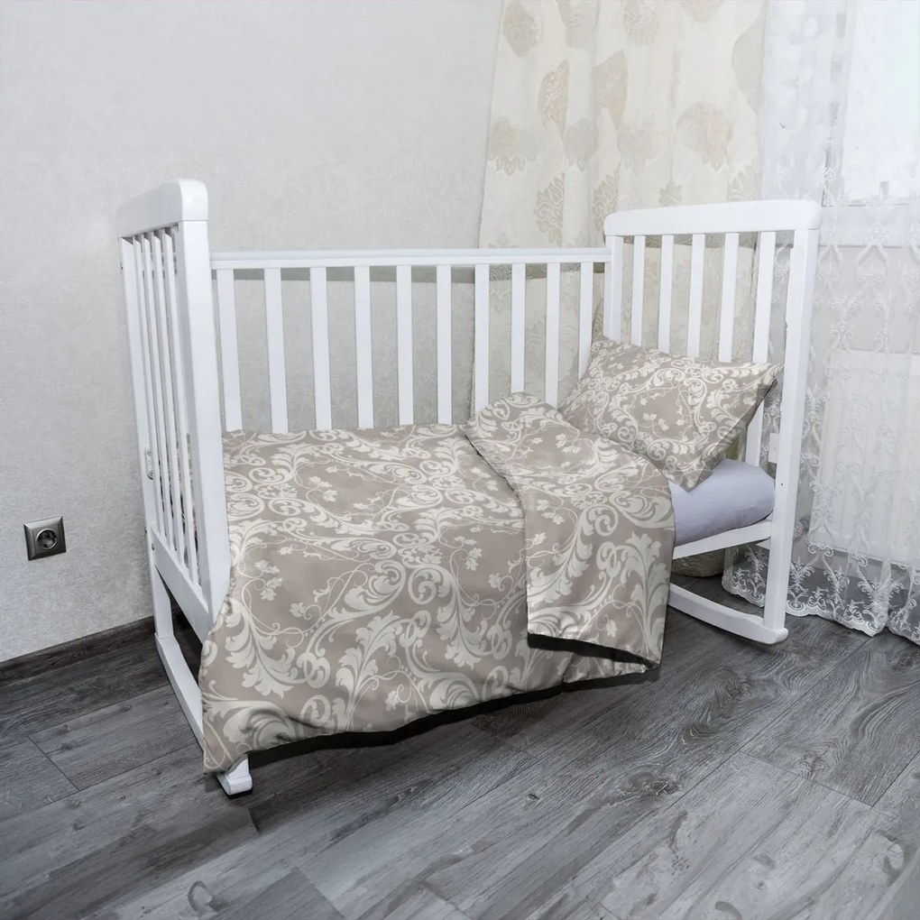 Sablio Mikroplyšové detské obliečky do postieľky Secesné noblesa - 120x90 / 40x60