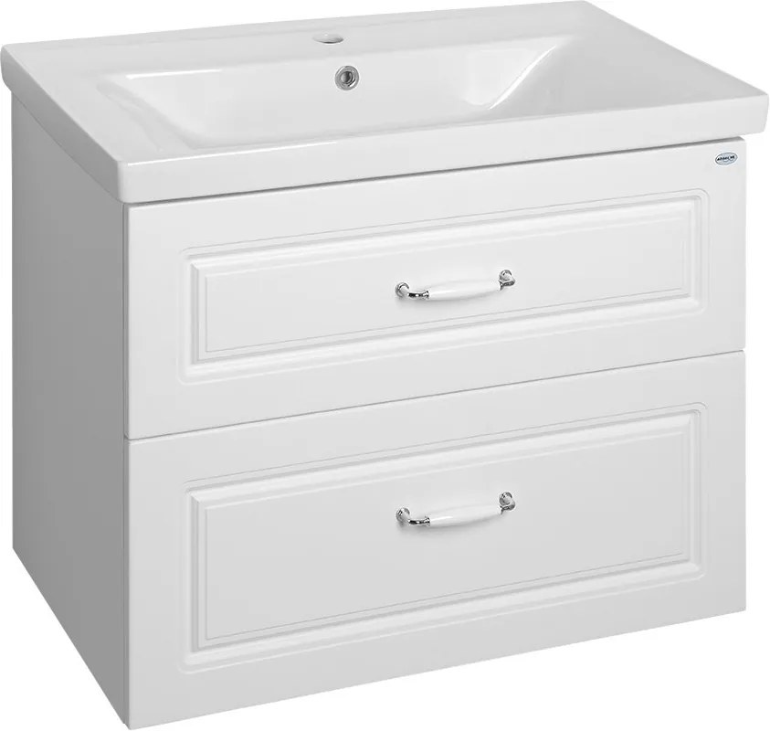 Favolo FV280 umývadlová skrinka 76,5x60x44,6 cm, biela matná