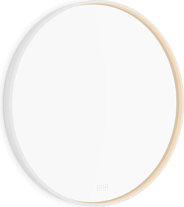 Nimco Biele LED zrkadlo pr. 700 s dvoma dotykovými senzormi - ZPB 31001RVX-05