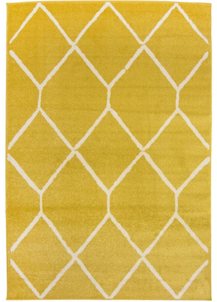 Kusový koberec Astan žltý 80x150cm
