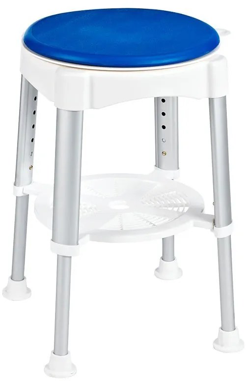 Ridder Ridder, Stolička otočná, nastavitelná výška, biela/modrá, A0050401