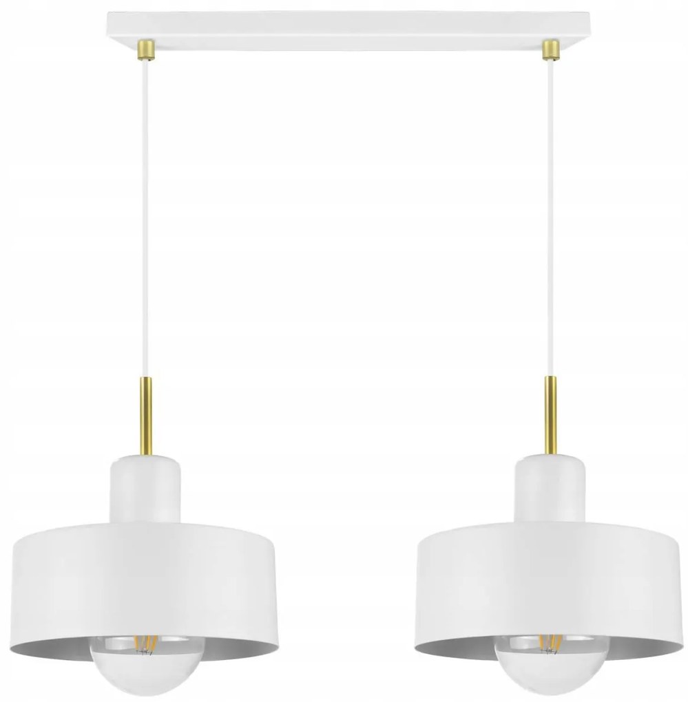 Závesné svietidlo Barcelona, 2x kovové tienidlo (výber z 2 farieb), g