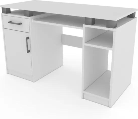 Moderný kancelárský počítačový stôl 120 cm široký - rôzne farby Šedá platinová
