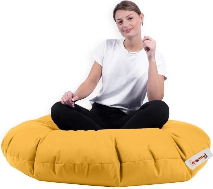 Žltý sedací vak Iyzi – Floriane Garden