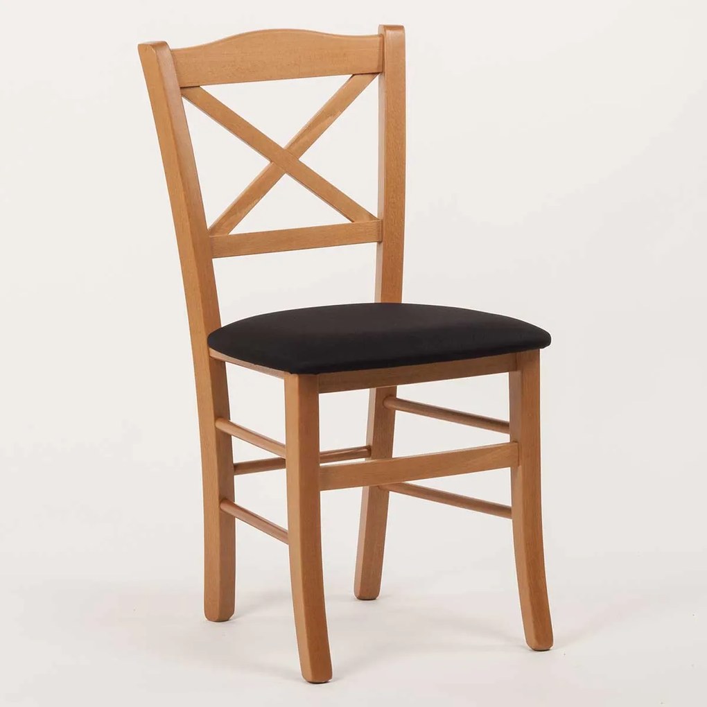 Stima Stolička CLAYTON s čalúneným sedákom Vyberte odtieň ->: Dub, Vyberte látku ->: LUX Jeans 33