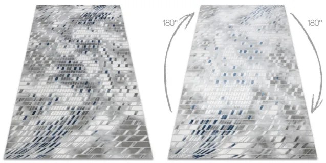 Koberec AKRYL VALS 8375 Geometricky, slonia kosť / sivý