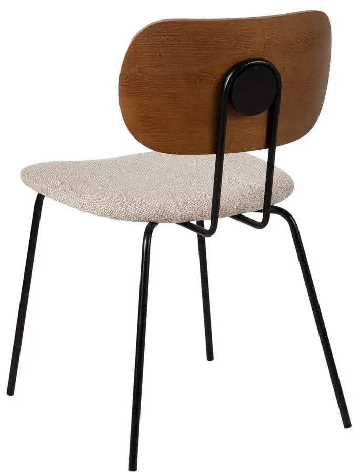 Hnedo-krémové jedálenské stoličky v súprave 4 ks Cleo – Ixia