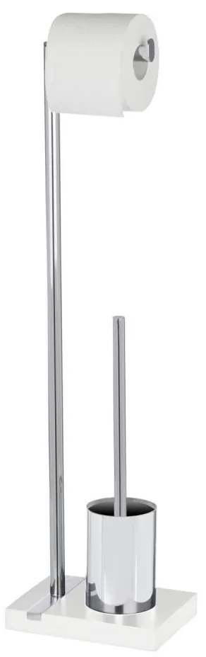 WENKO 20486100 - WC kefa NOBLE 20x74 cm chróm/biela
