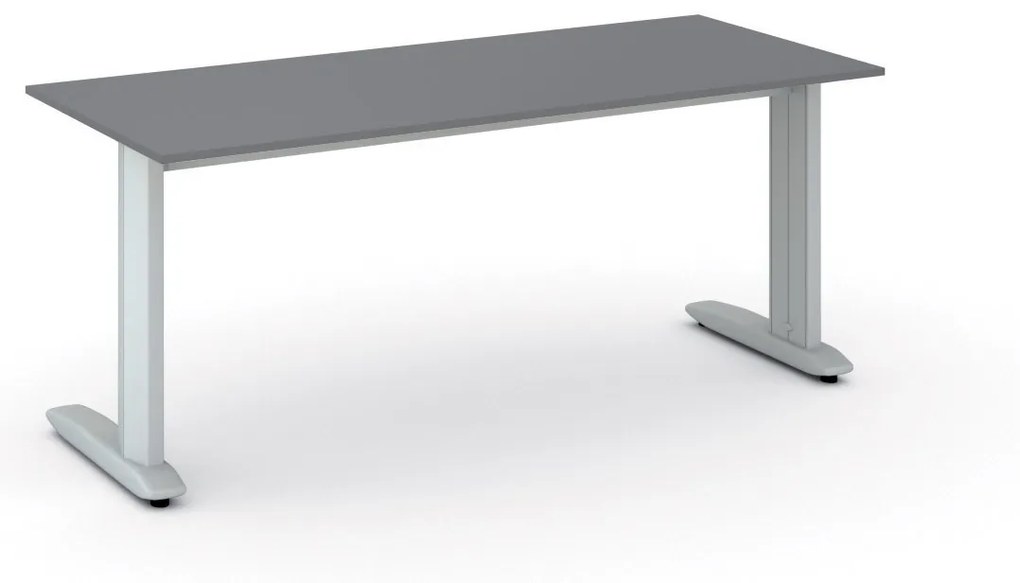 Kancelársky písací stôl PRIMO FLEXIBLE 1800 x 800 mm, grafitová