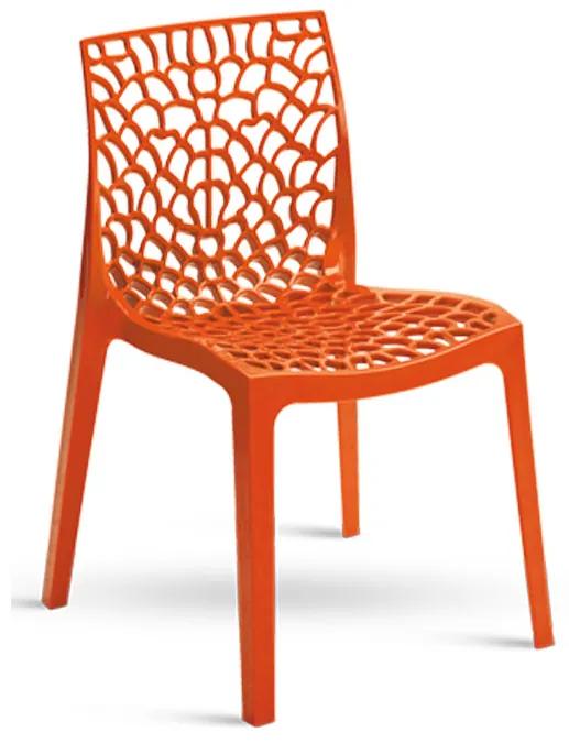 Stima Plastová stolička GRUVYER Odtieň: Oranžová - Arancio