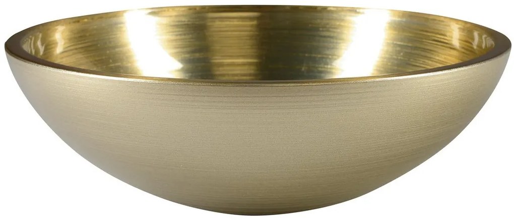 Sapho Sapho, MURANO SOFT BROWN sklenené umývadlo 40x14cm, béžovozlatá, AL5318-67
