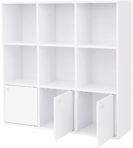 Drevená odkladacia knižnica VASAGLE LBC33WT